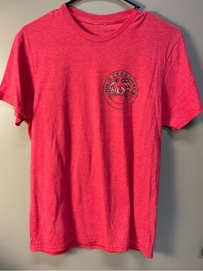 Men's Joes crap shack Short-Sleeve Crewneck T-Shirt - Coral/reddish